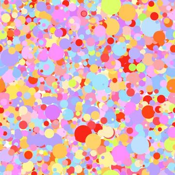 Abstract hand drown polka dots background. White dotted seamless pattern with Illustrazione stock