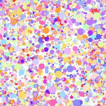 Abstract hand drown polka dots background. White dotted seamless pattern with Illustrazione stock