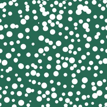 Abstract hand drown polka dots background. Green dotted seamless pattern with 스톡 일러스트