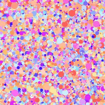 Abstract hand drown polka dots background. White dotted seamless pattern with Stock Illustration