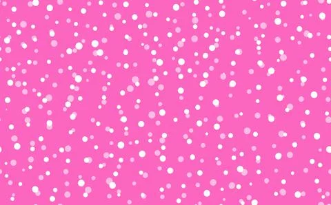 Abstract hand drown polka dots background. Pink dotted seamless pattern with Stock Illustration