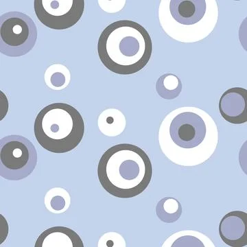 Abstract hand drown polka dots background. Dotted seamless pattern with color Stock Illustration