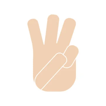 Abstract hand expression Stock Illustration