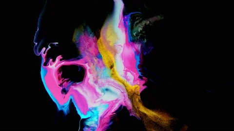 Abstract hand painted background, marble texture Stock Footage 169566584