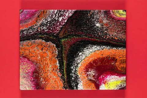 Abstract Hand Painted Background Stock Photos