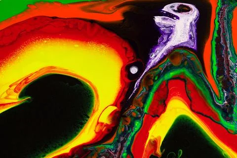 Abstract Hand Painted Background Stock Photos