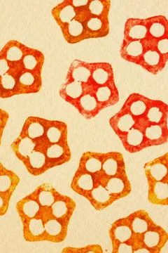 ABSTRACT HAND PAINTED COLOUR Stock Photos