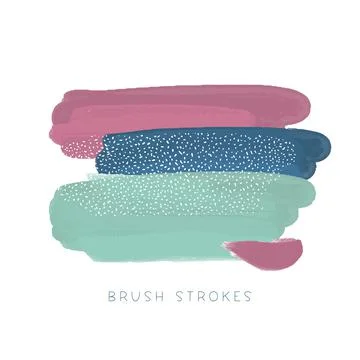 Abstract hand painted composition, hand drawn art Stock Illustration