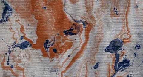 Abstract with hand-painted marble texture in trendy Earthy tones, colors. Stock Illustration