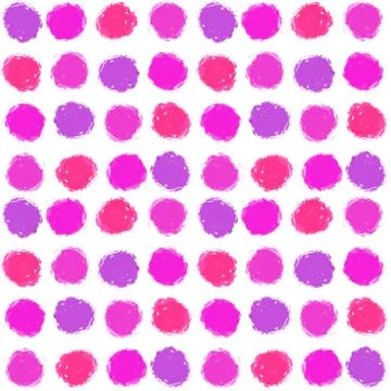 Abstract hand painted round stains pattern Stock Illustration