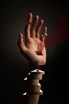 Abstract Hand Foto stock