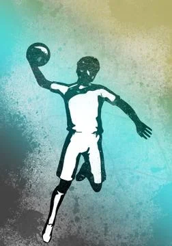 Abstract Handball Poster Stock Illustration