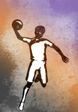 Abstract Handball Poster Stock Illustration