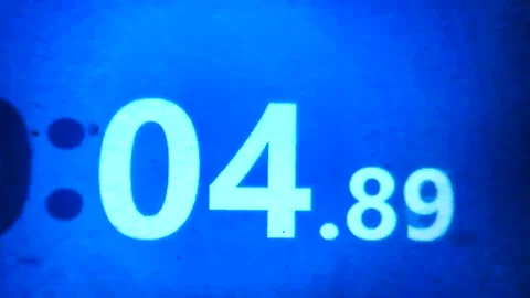Abstract, Handheld Computer Time Clock, 0-10 Seconds at 120fps, Macro Lens Stock-Footage 248392493