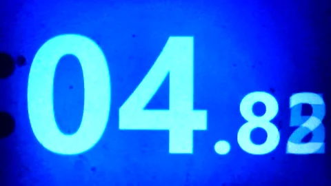 Abstract, Handheld Computer Time Clock, 0-10 Seconds, Macro Lens Video stock 248392498