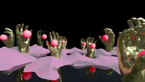 Abstract Hands Landscape Background Stock-Footage 221180339