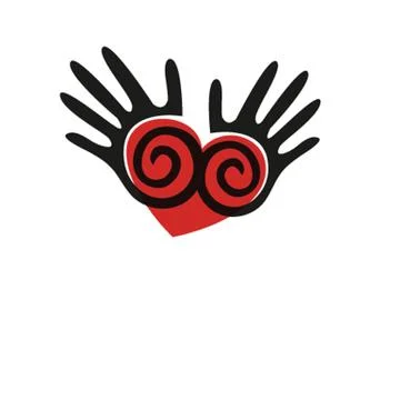 Abstract hands. Vector seamless background Stock Illustration