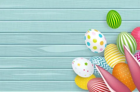 Abstract Happy Easter Background  Illustration Illustrazione stock
