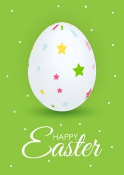 Abstract Happy Easter Template Holiday Background Vector Illustration Stock Illustration