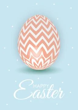 Abstract Happy Easter Template Holiday Background Vector Illustration Stock Illustration