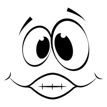 Abstract happy expression Stock Illustration