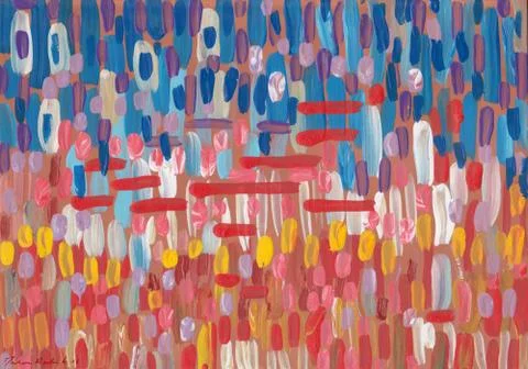 Abstract Happy Rain Stock Illustration