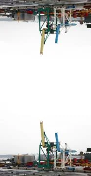 The abstract harbor Stock Photos