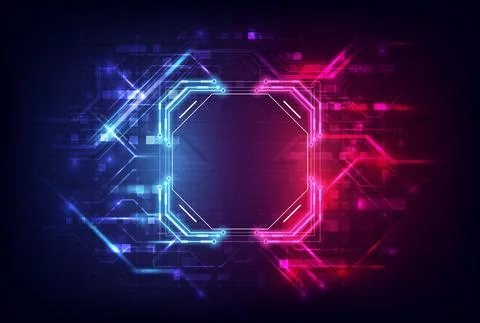 Abstract hardware and software background. Circuit board, Chip processor, Mai Stock Illustration