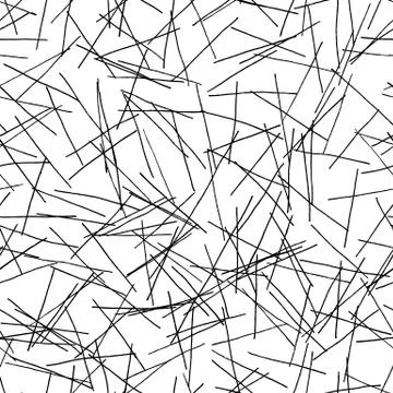 Abstract hatching seamless pattern. Scratched cracked vector texture. Black i Illustrazione stock
