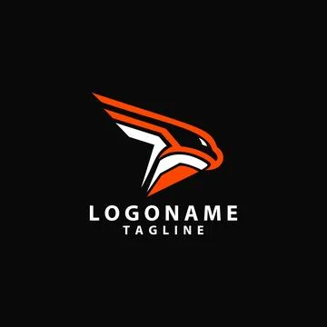 Abstract head Eagle modern vector logo design Stock-Illustration