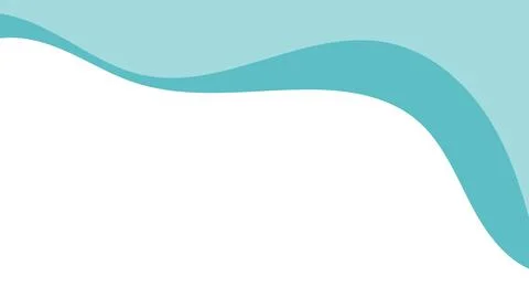 Abstract header template with layered turquoise wave and transparent backgr.. Illustration