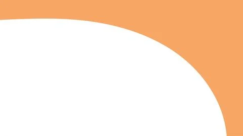 Abstract header template with light orange curve and transparent background.. Illustration