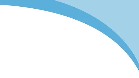 Abstract header template with soft blue curve and transparent background fl.. Stock Illustration