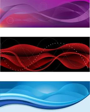 Abstract headers 库存插图