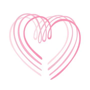 Abstract heart design vector illustration Stock Illustration