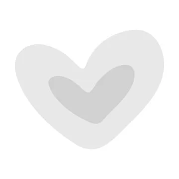 Abstract heart element hand drawn symbol of love icon for romantic trendy doodle Stock Illustration