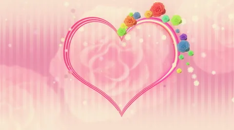 Abstract with Heart Stock Footage 1057198