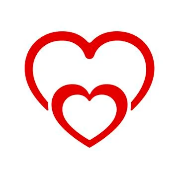 Abstract heart icon. Vector illustration. Stock Illustration