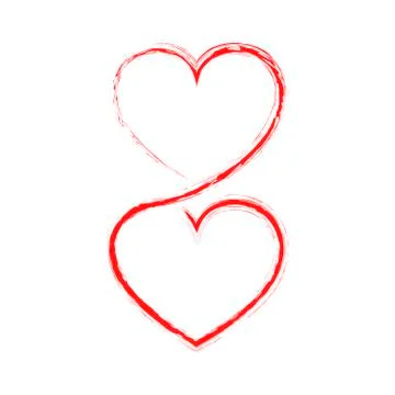 Abstract heart icon. Vector illustration. Stock Illustration