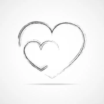 Abstract heart icon. Vector illustration. Stock Illustration