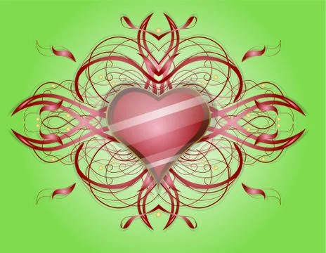 Abstract heart. Stock Illustration