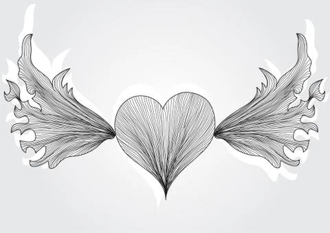 Abstract heart Illustrazione stock