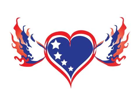 Abstract heart Stock Illustration