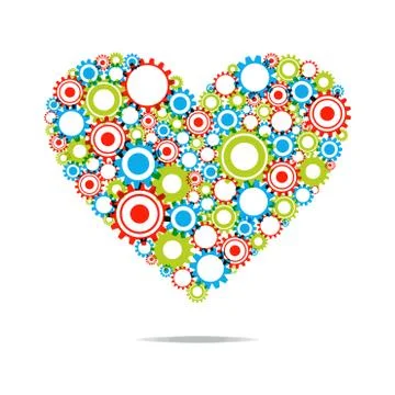 Abstract Heart Illustrazione stock