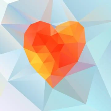 Abstract heart Illustrazione stock