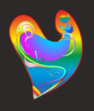 Abstract heart, Stock Illustration
