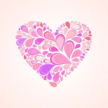 Abstract heart Stock Illustration