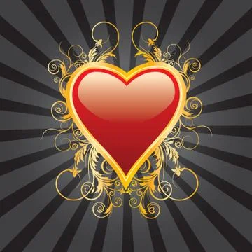 Abstract heart Stock Illustration