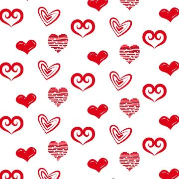 Abstract heart love pattern design background Stock Illustration