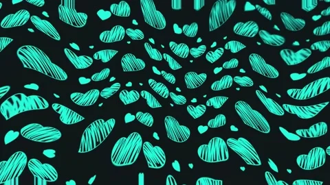Abstract Heart Pattern Background Stock Footage 289112459